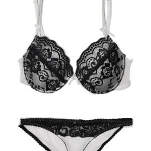 Sunny Leone Worn Lace Bra & Panties